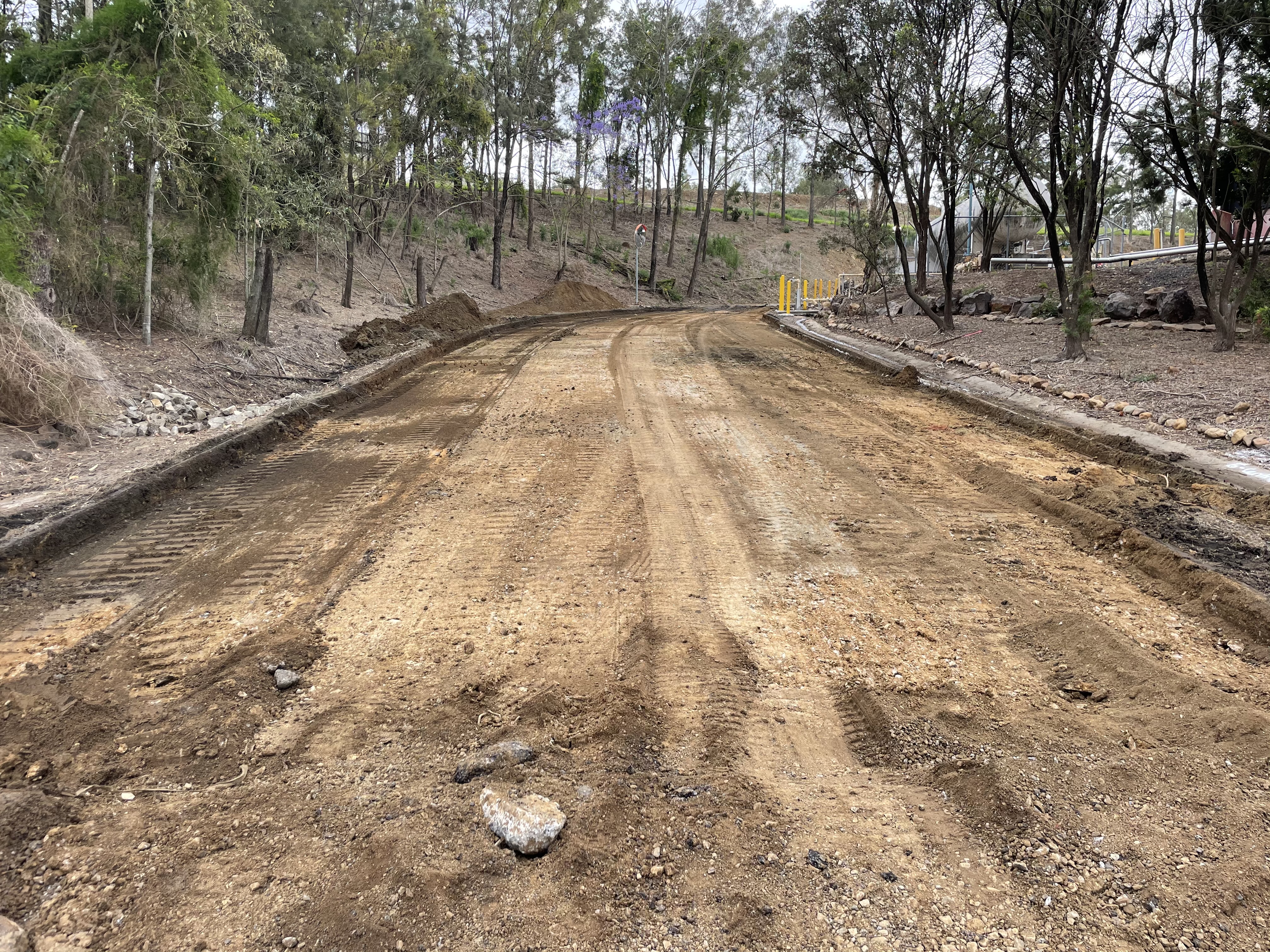Driveway before