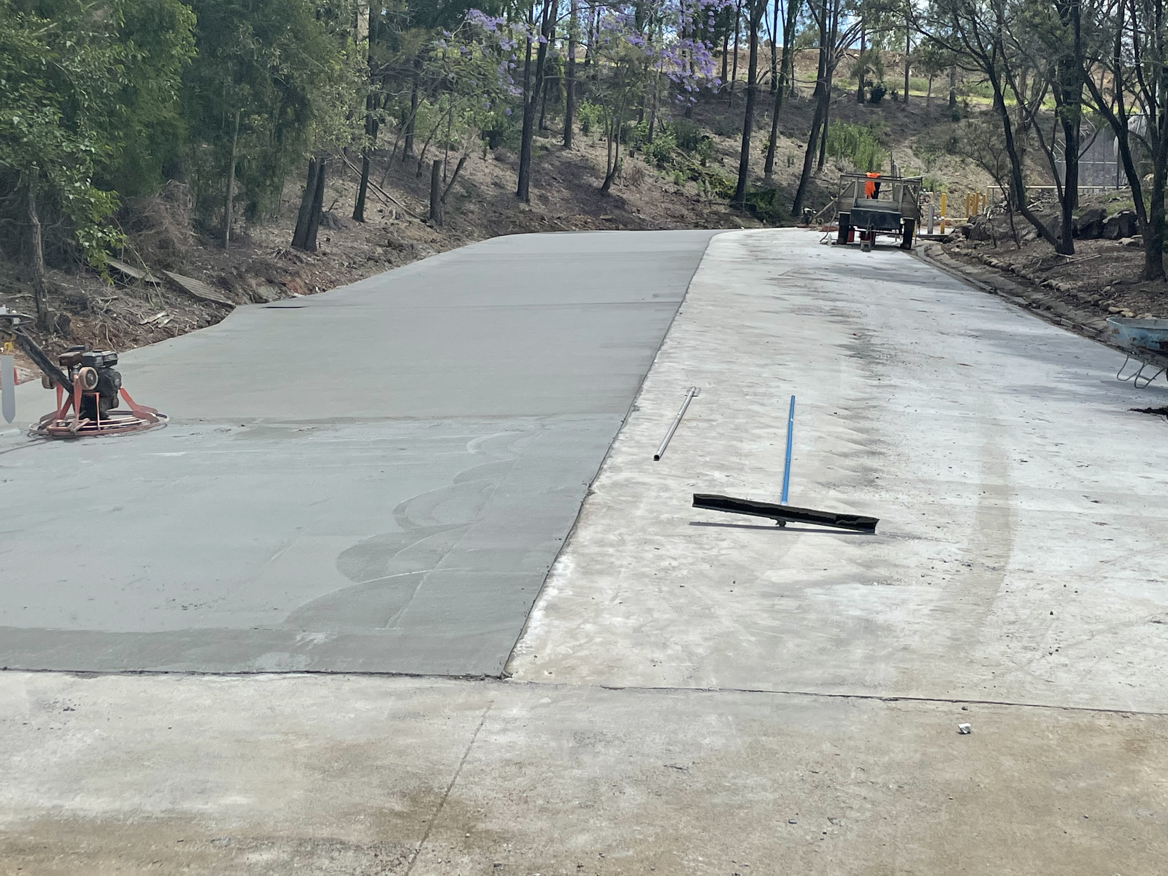 Driveway after