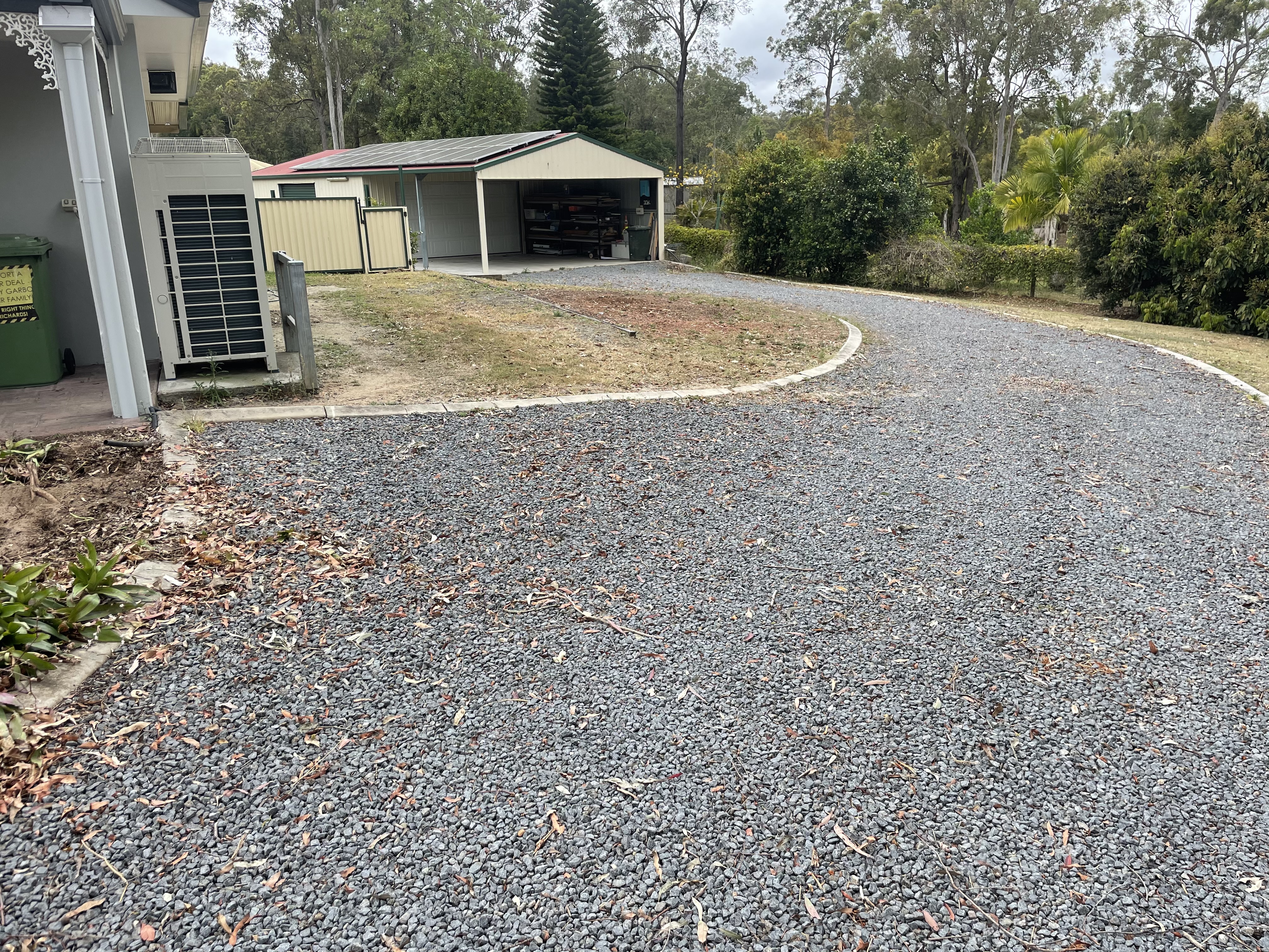 Driveway before