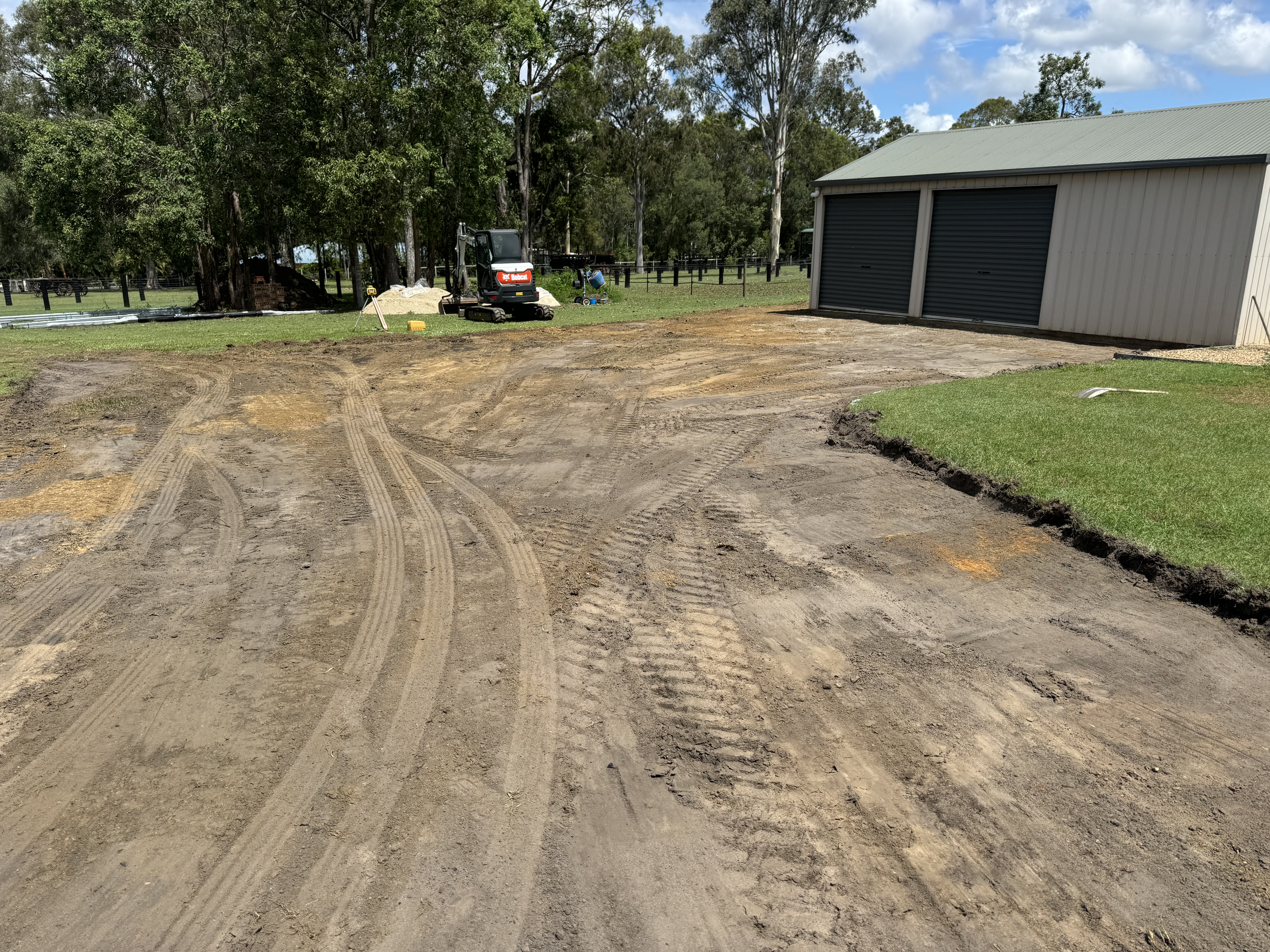 Driveway before